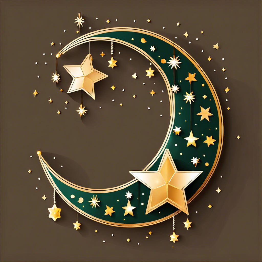 crescent and star garland
