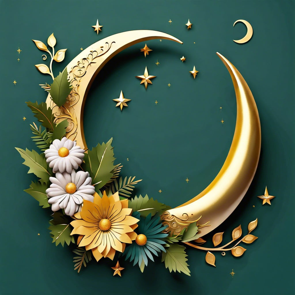 crescent moon wreath