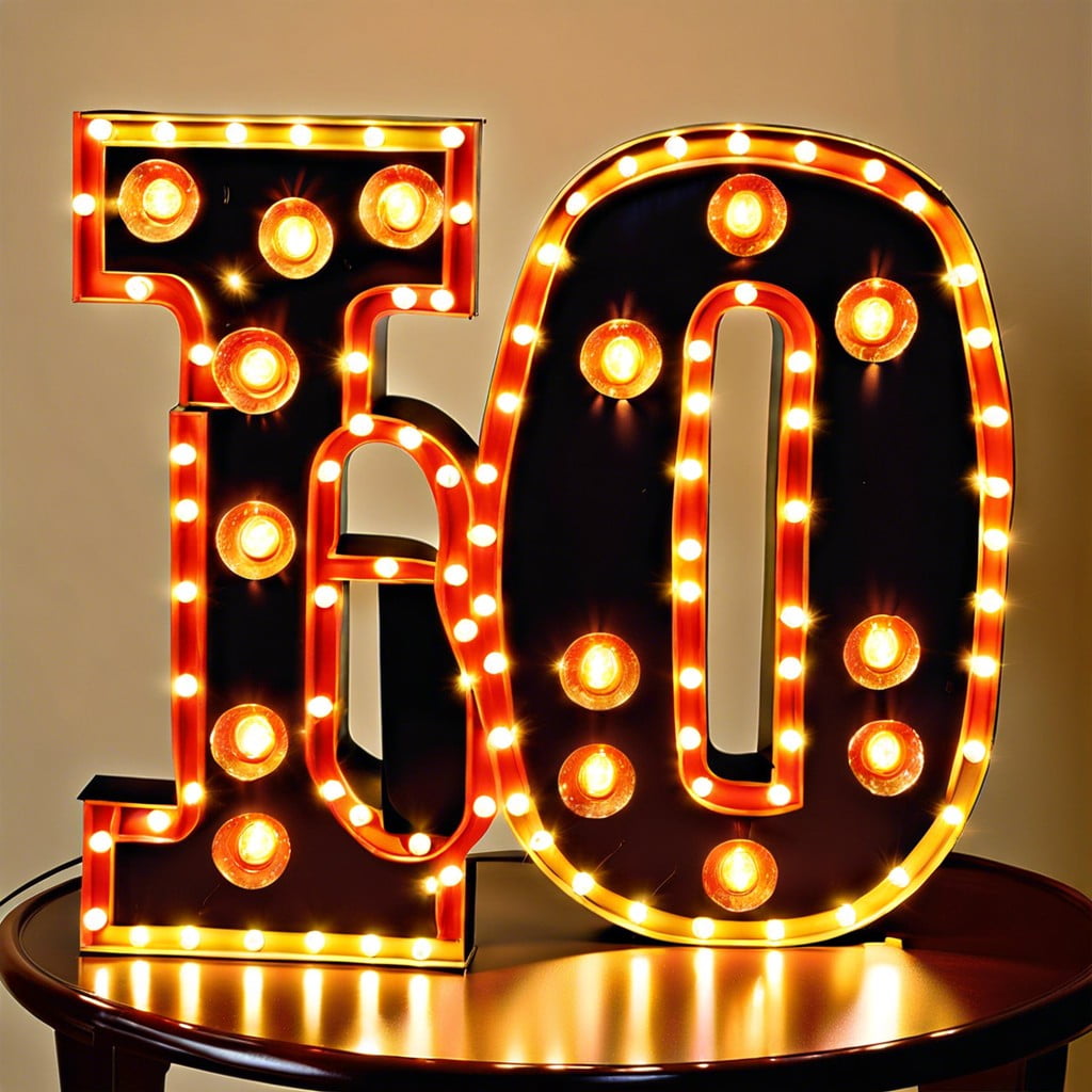 customized 60 marquee lights