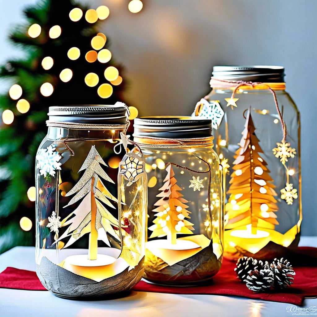 decorate with recycled jar lanterns