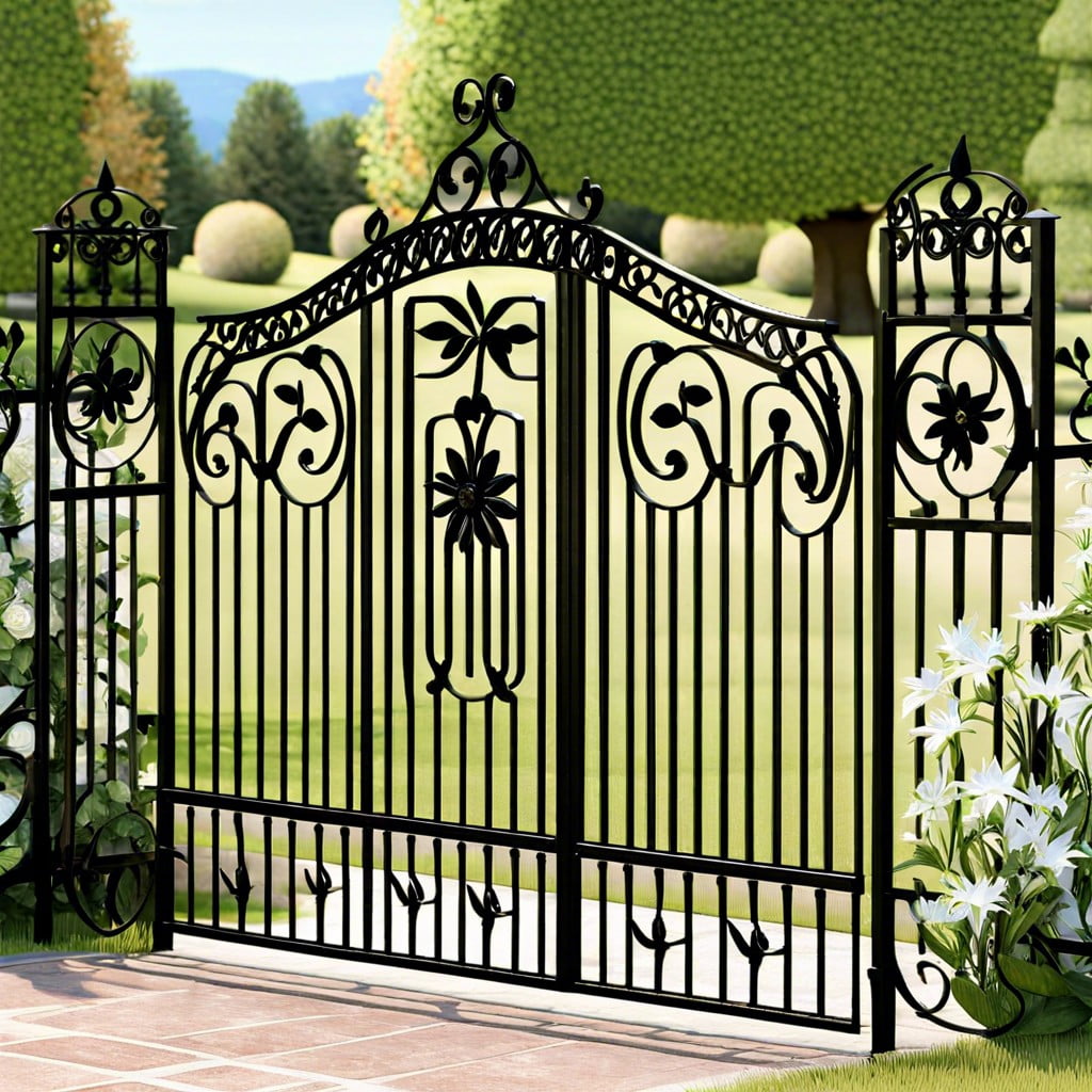 decorative wrought iron fence