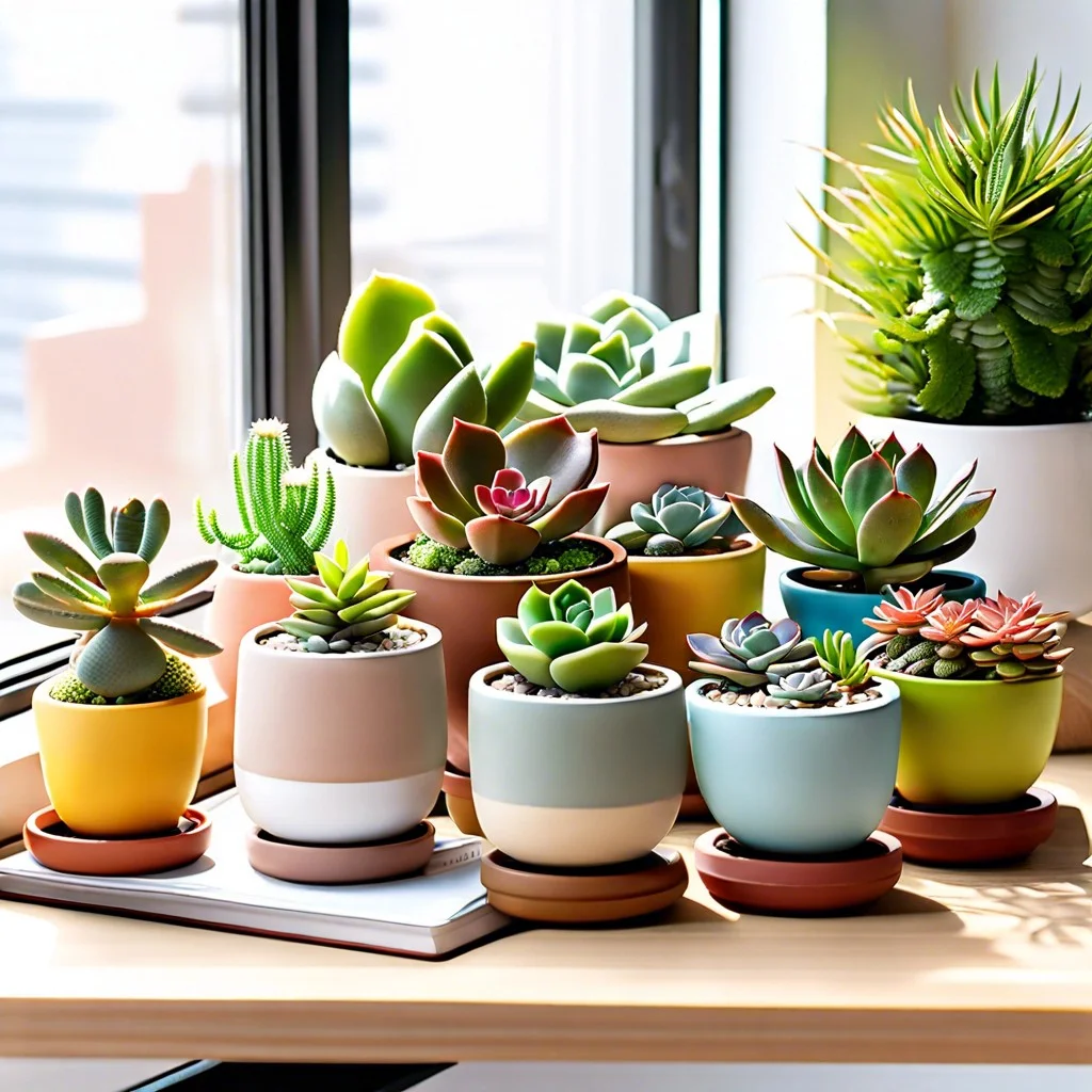 desktop succulent garden