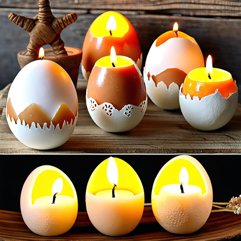 diy egg candles