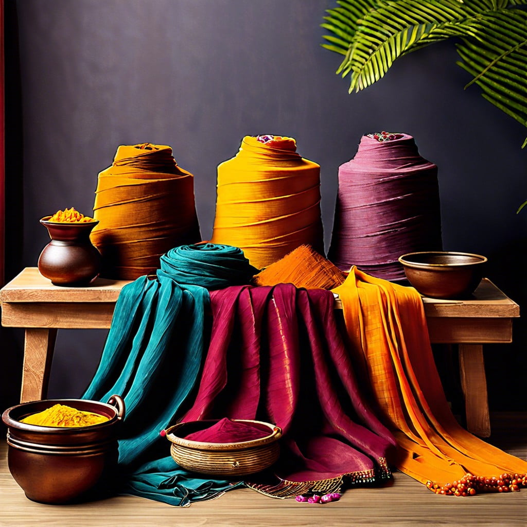 diy natural dye fabrics for draping