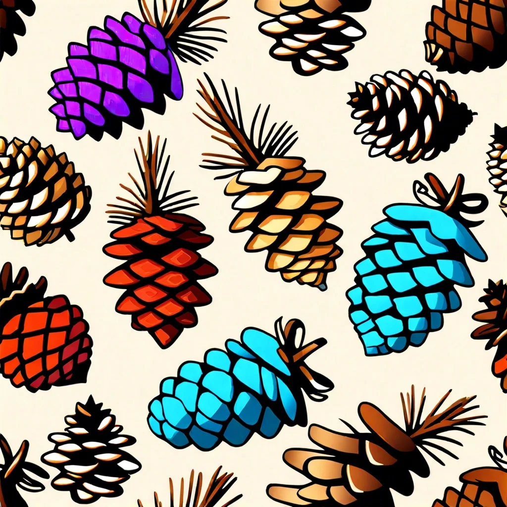 diy painted pinecones