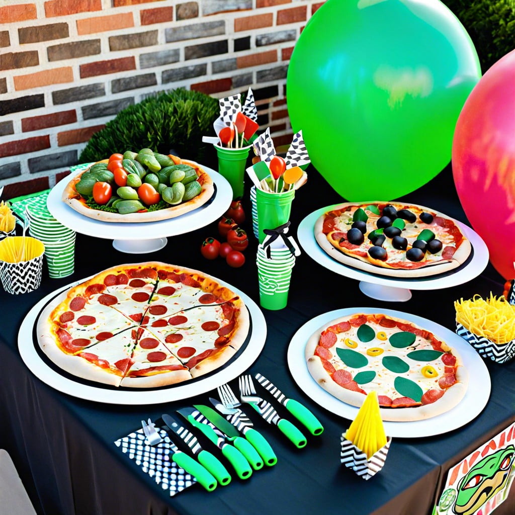 diy pizza bar for guests