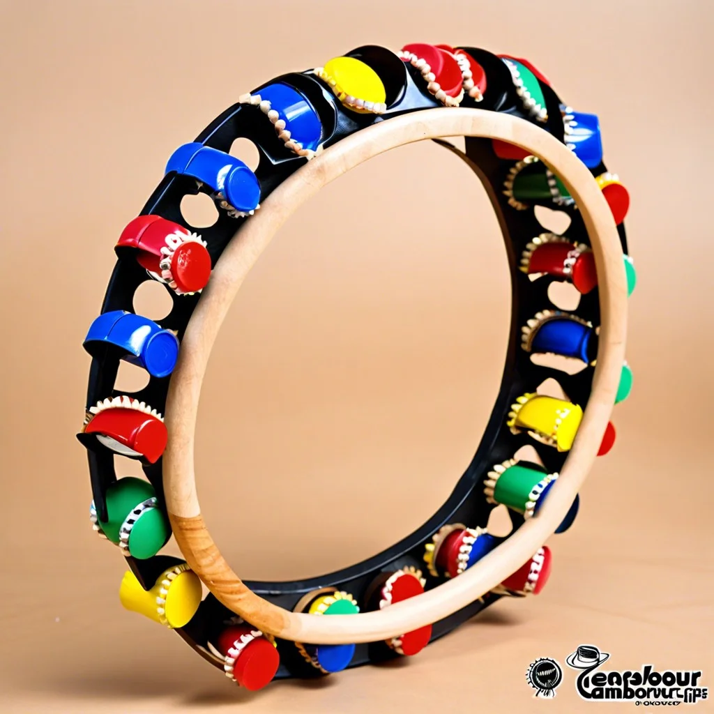 diy shake tambourines using bottle caps and sticks