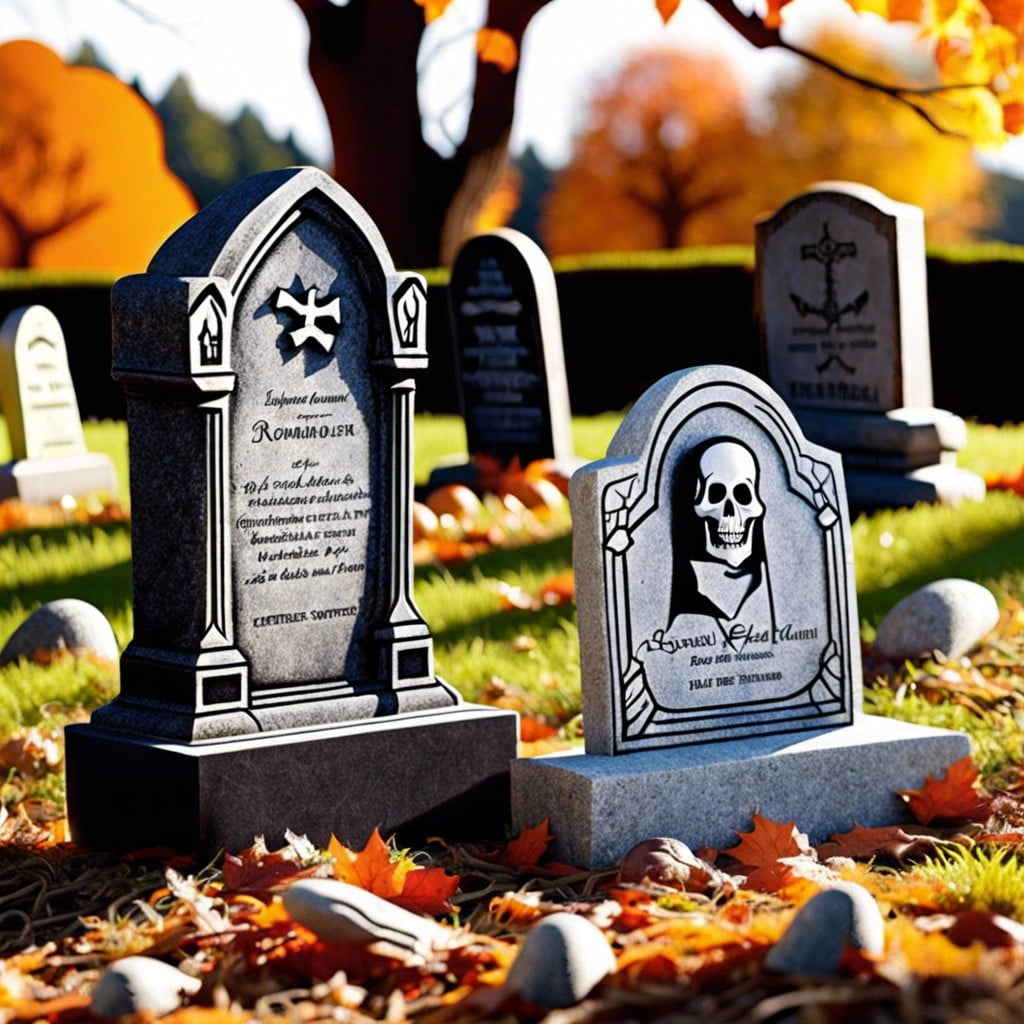 diy tombstones with funny epitaphs