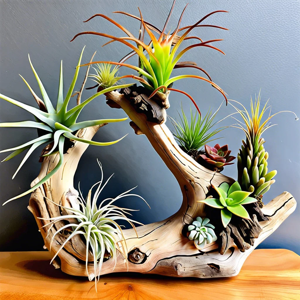 driftwood air plant displays