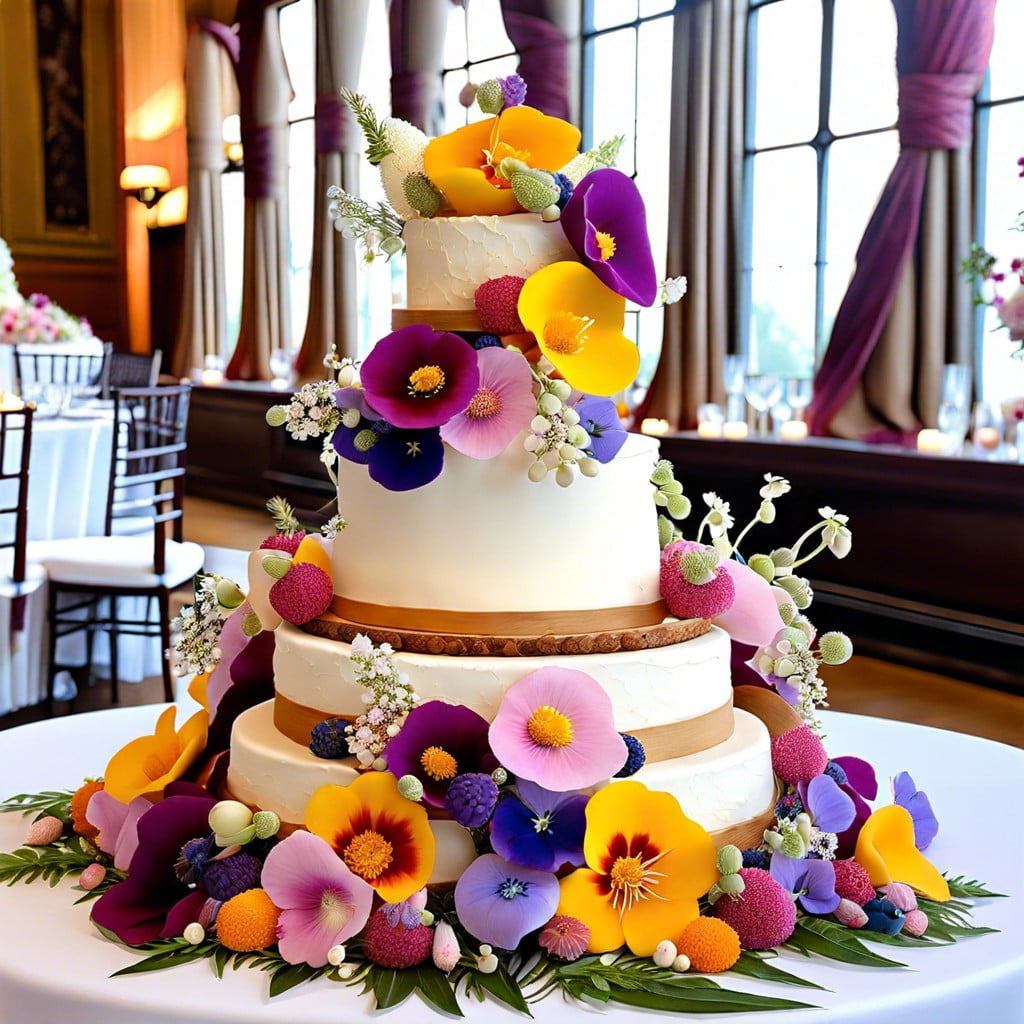 edible flower decorations