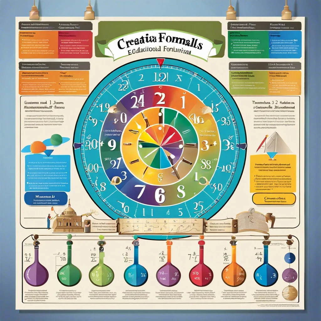 educational posters math formulas historical timelines etc