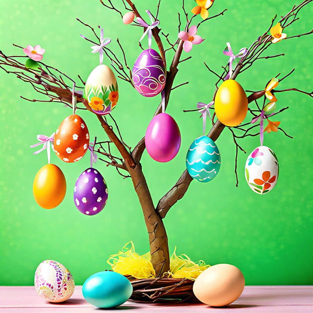 egg tree centerpieces