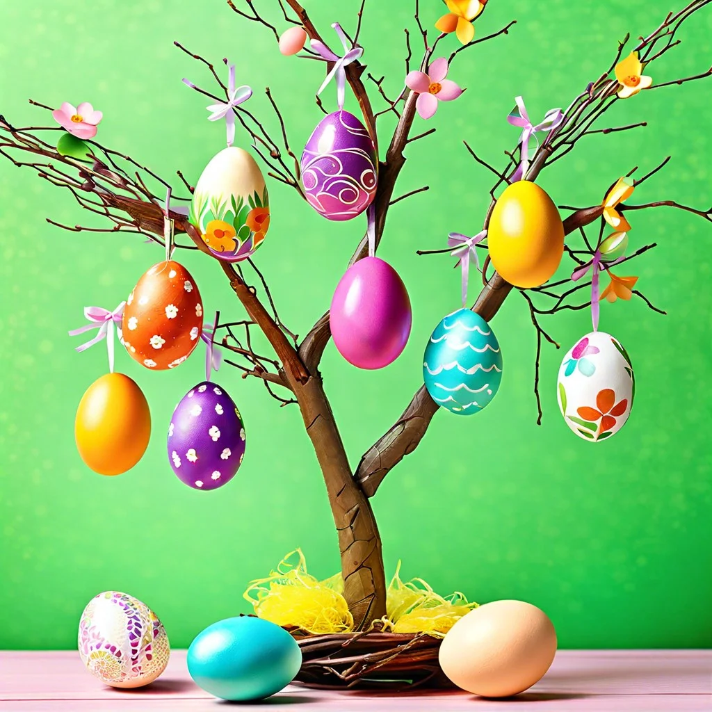 egg tree centerpieces