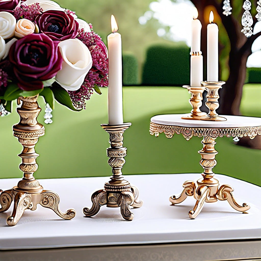 elegant candlestick holders