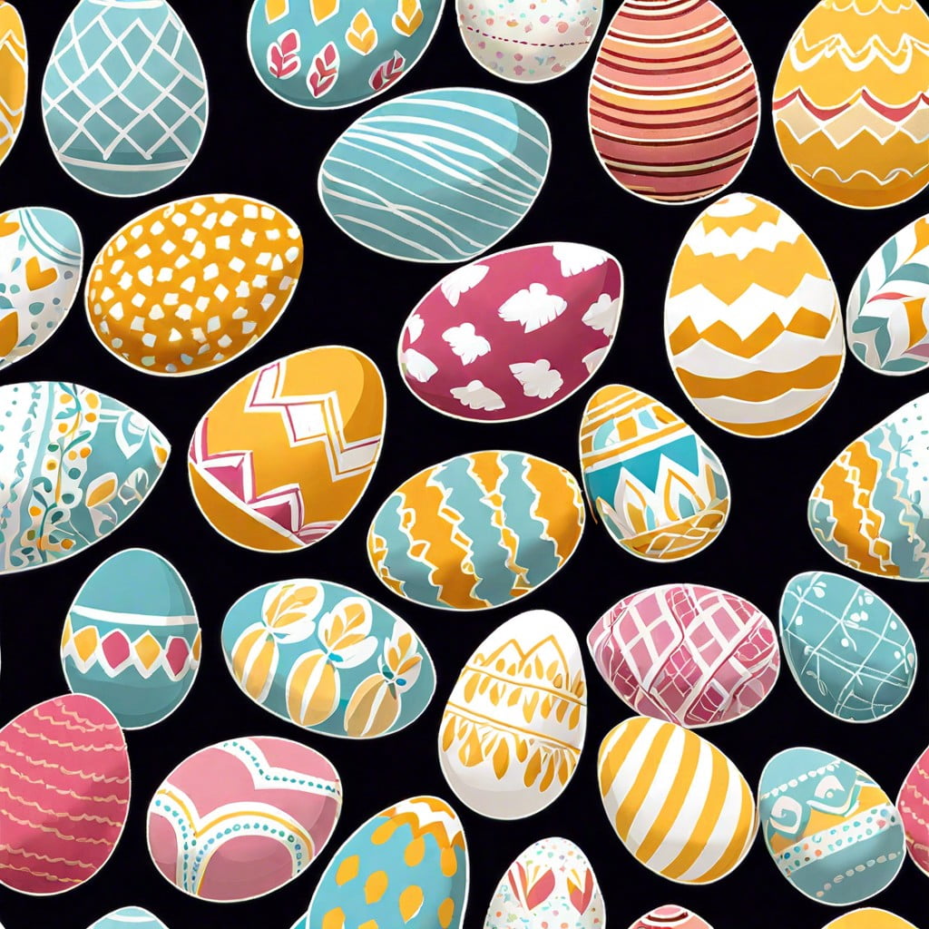 fabric covered easter eggs