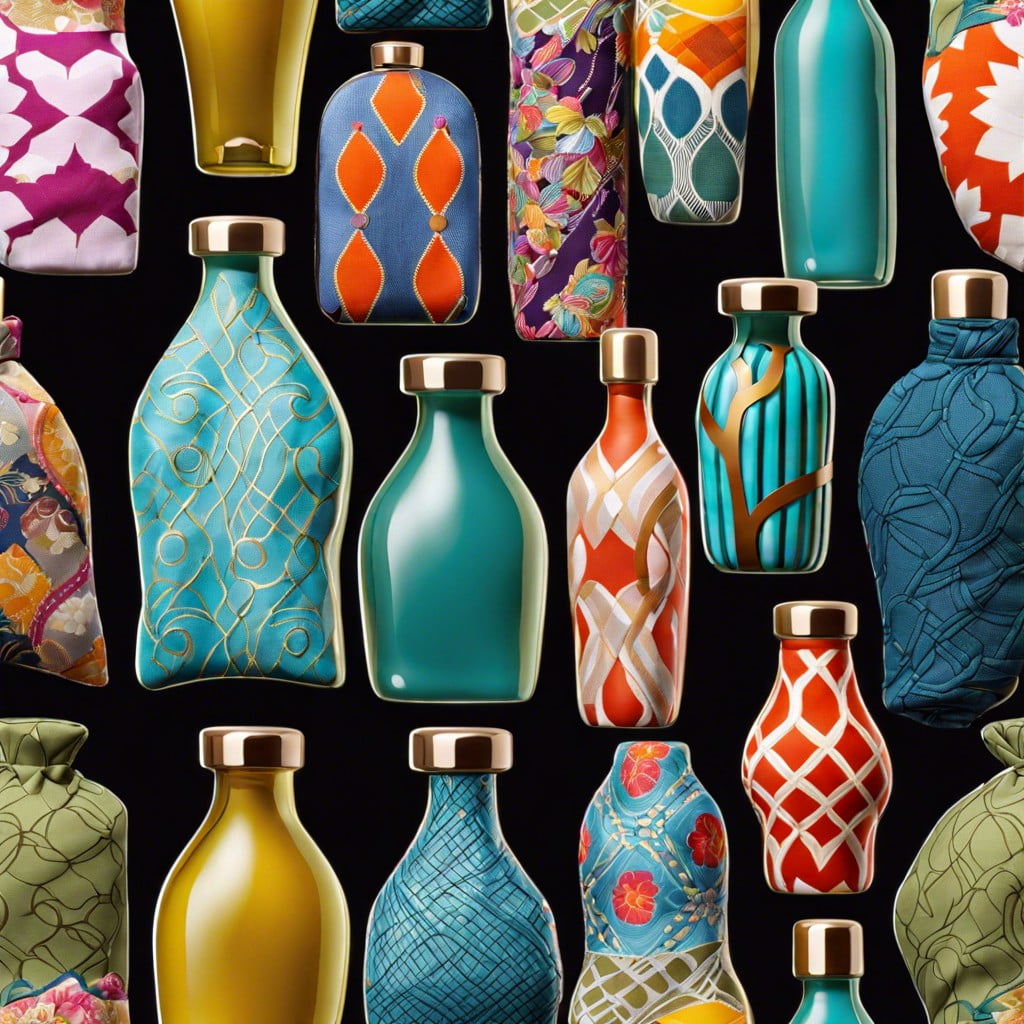 fabric wrapped bottles
