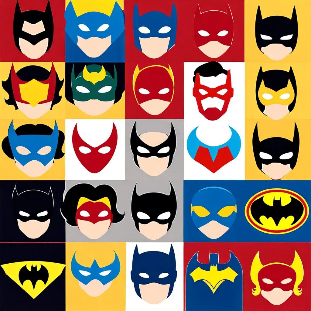 face painting with superhero symbols