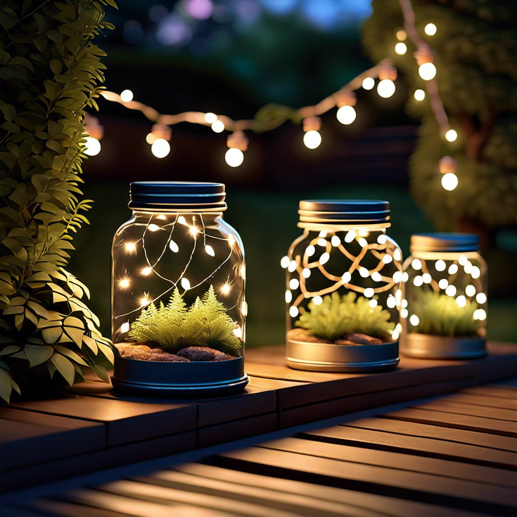 fairy light jars