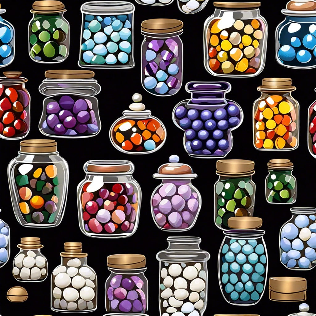 fill with colorful marbles or beads