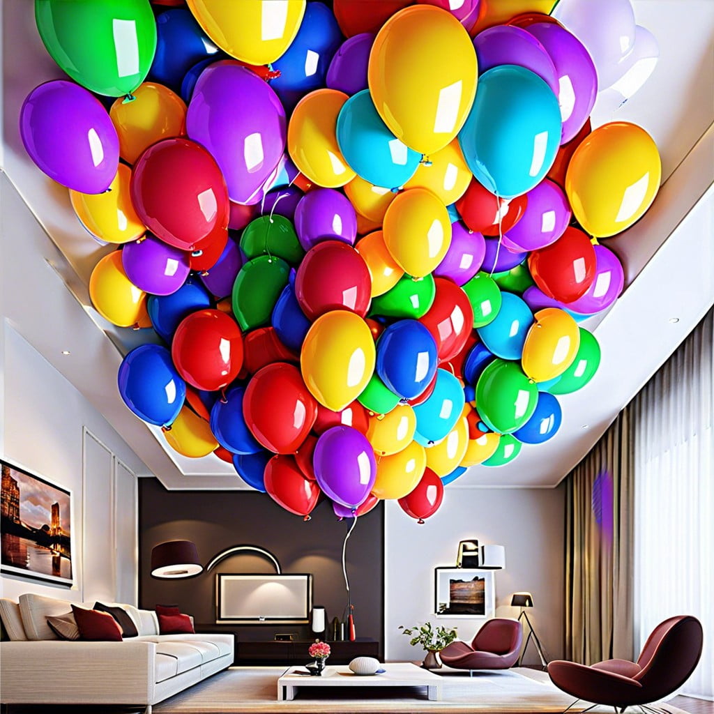 floating balloon clusters