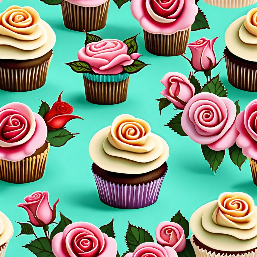 floral garden with buttercream roses