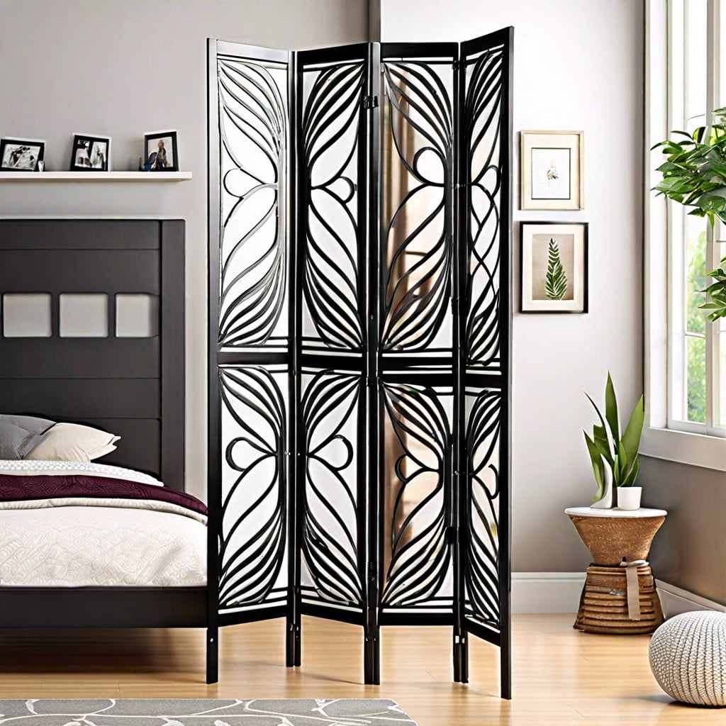 folding room divider for privacy and decor