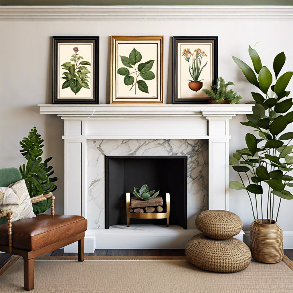framed botanical prints