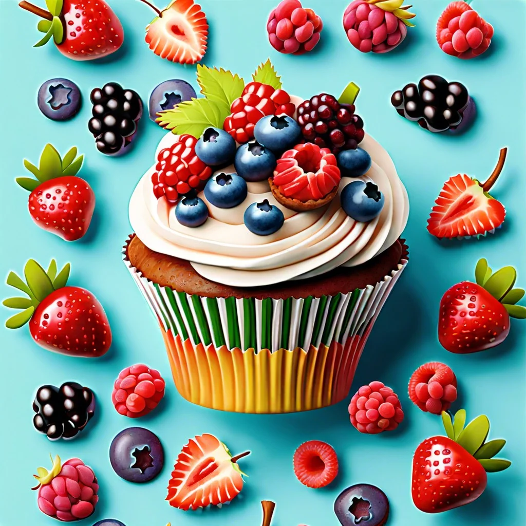 fruit basket with fresh berries