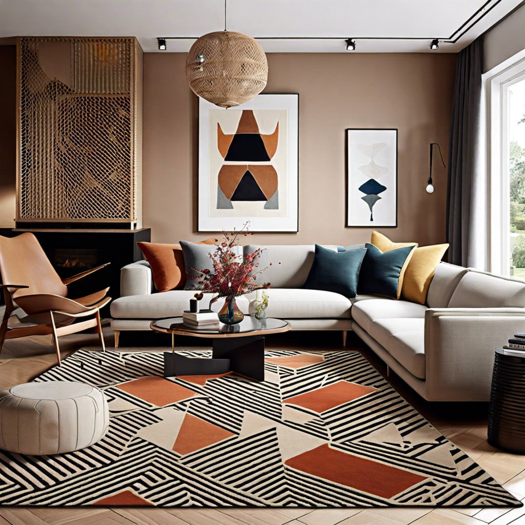 geometric patterned rugs