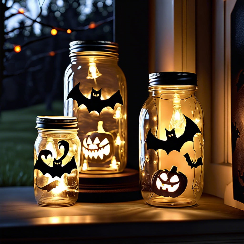 ghostly mason jar lights