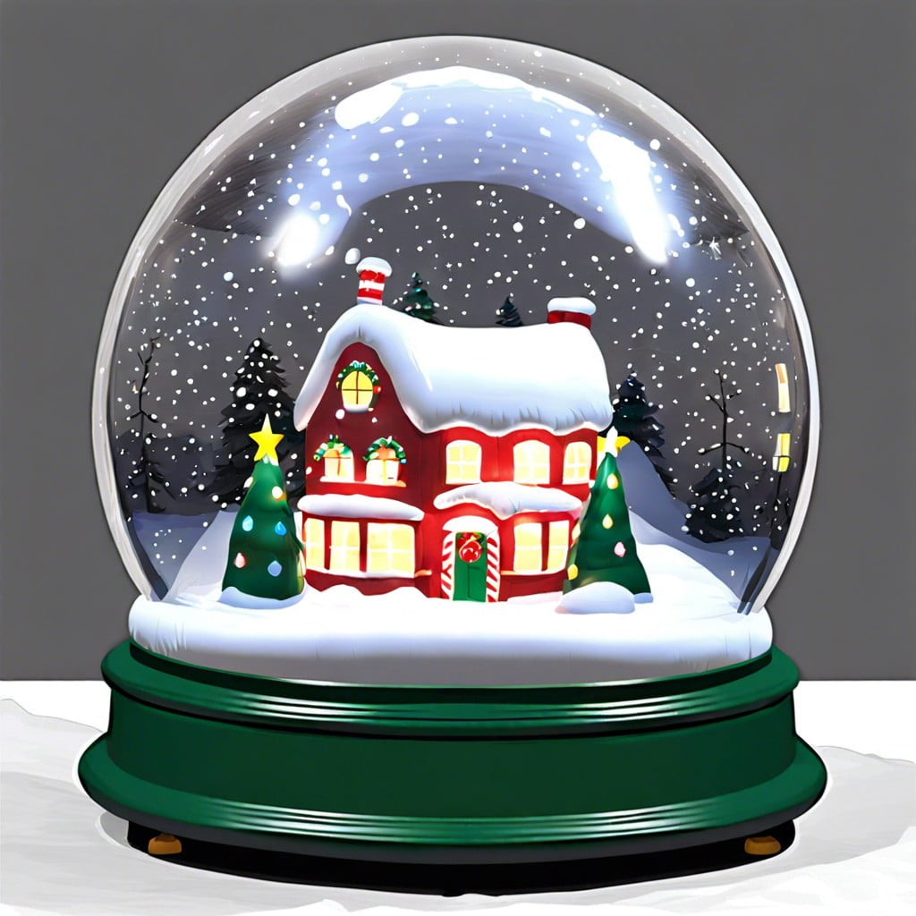 giant inflatable snow globe