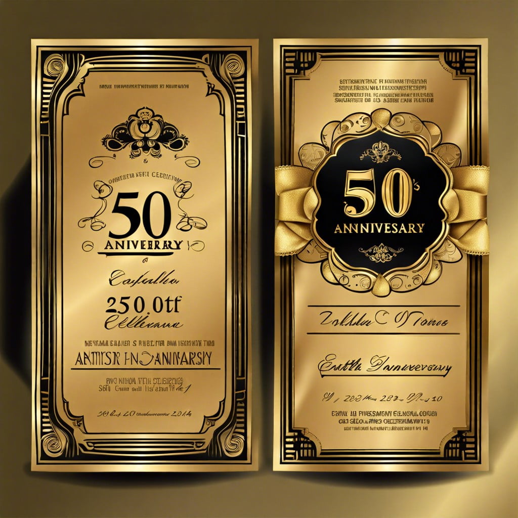 golden ticket style invitations