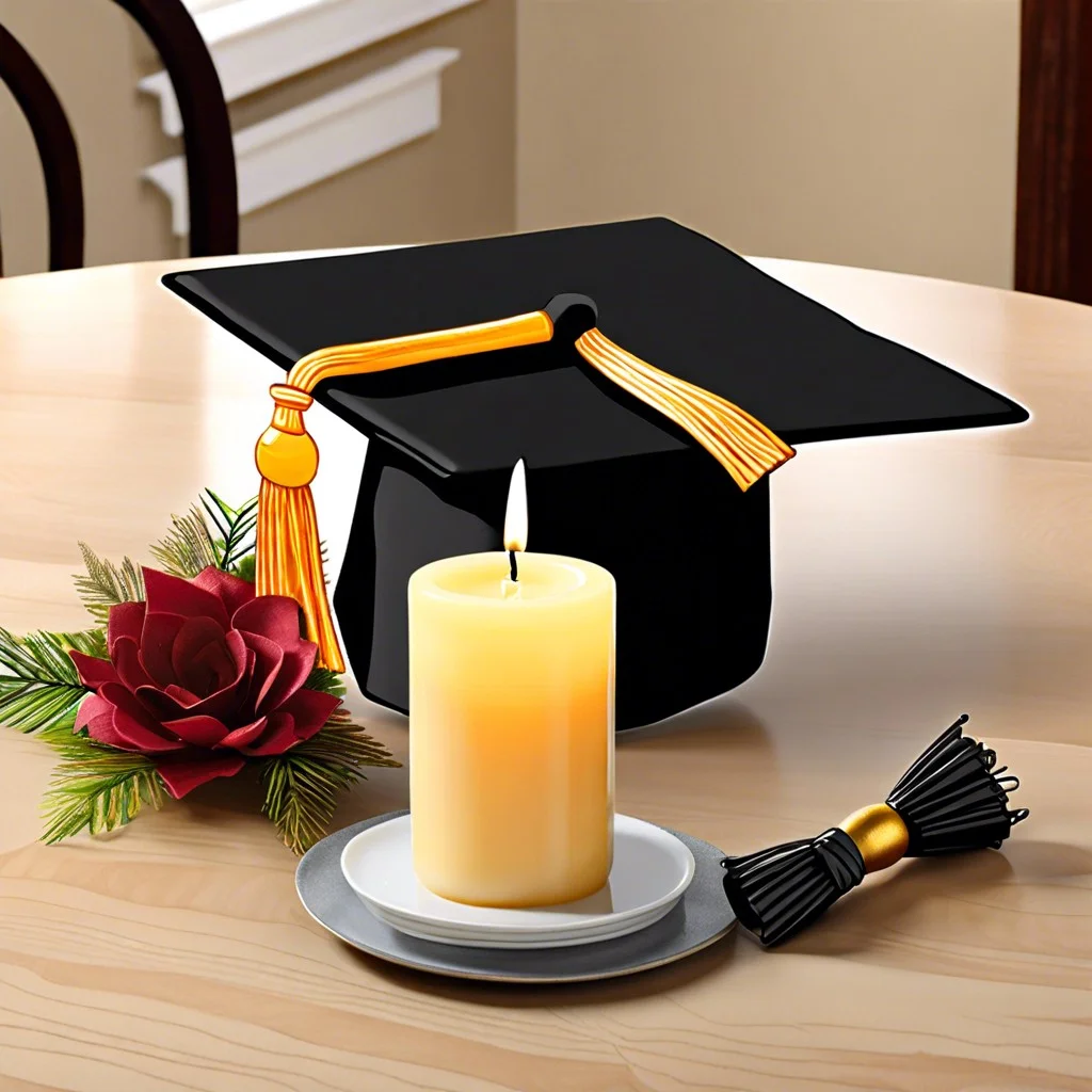 graduation cap candles