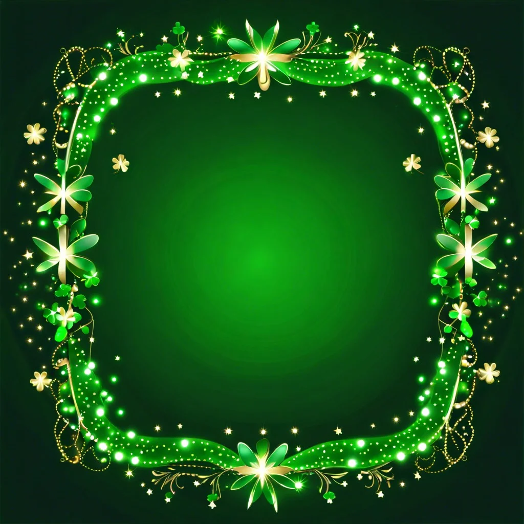 green twinkle light display