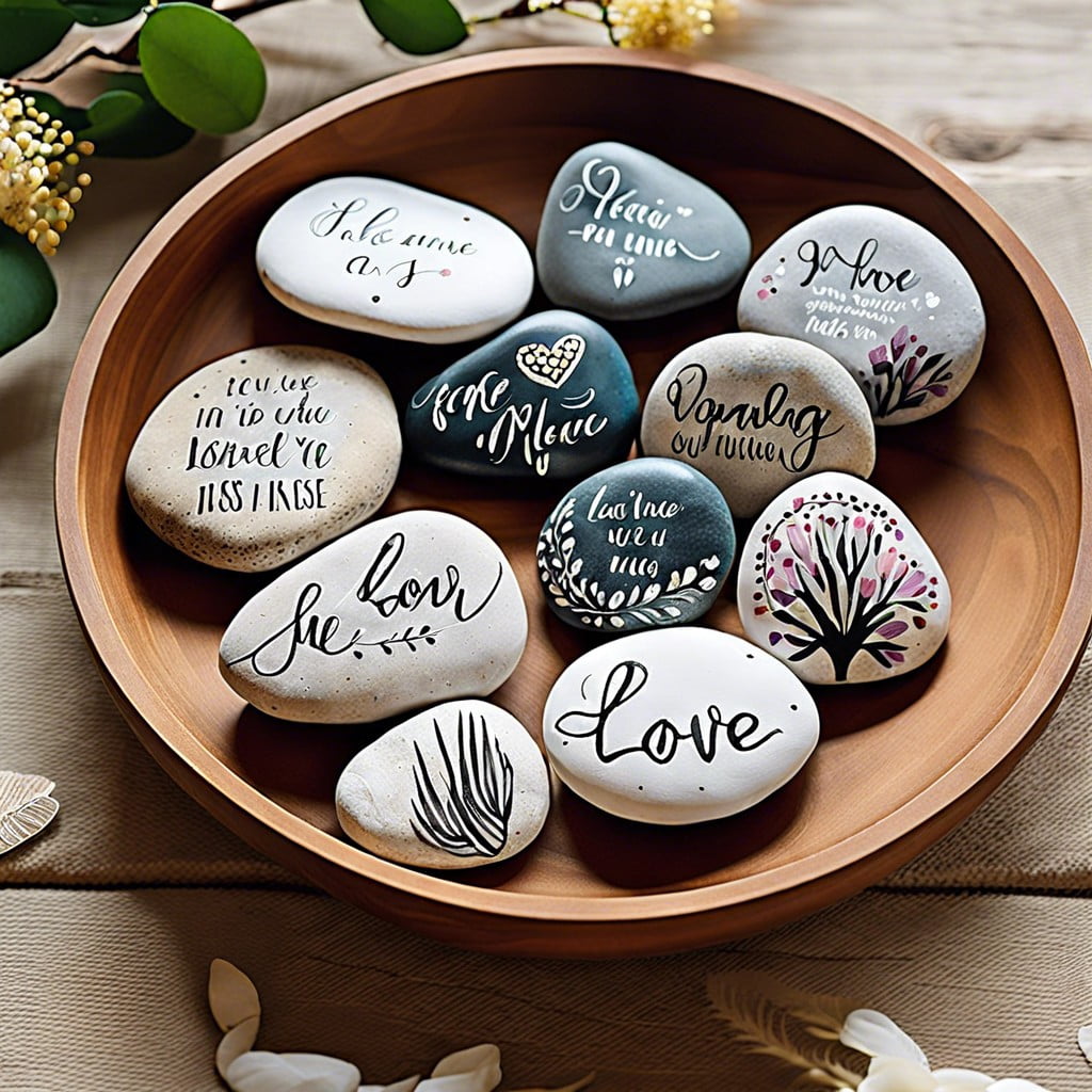 hand painted stones with love quotes
