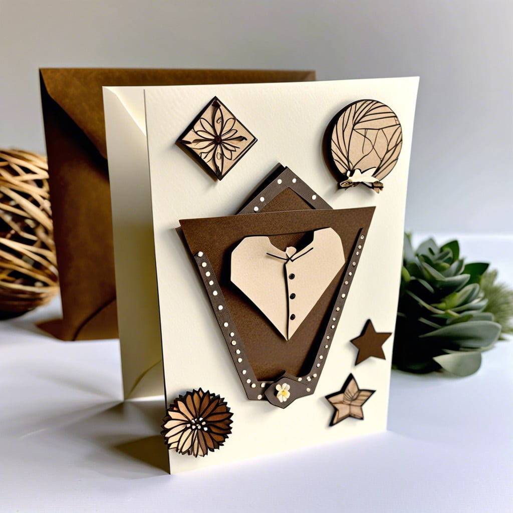 handcrafted card display