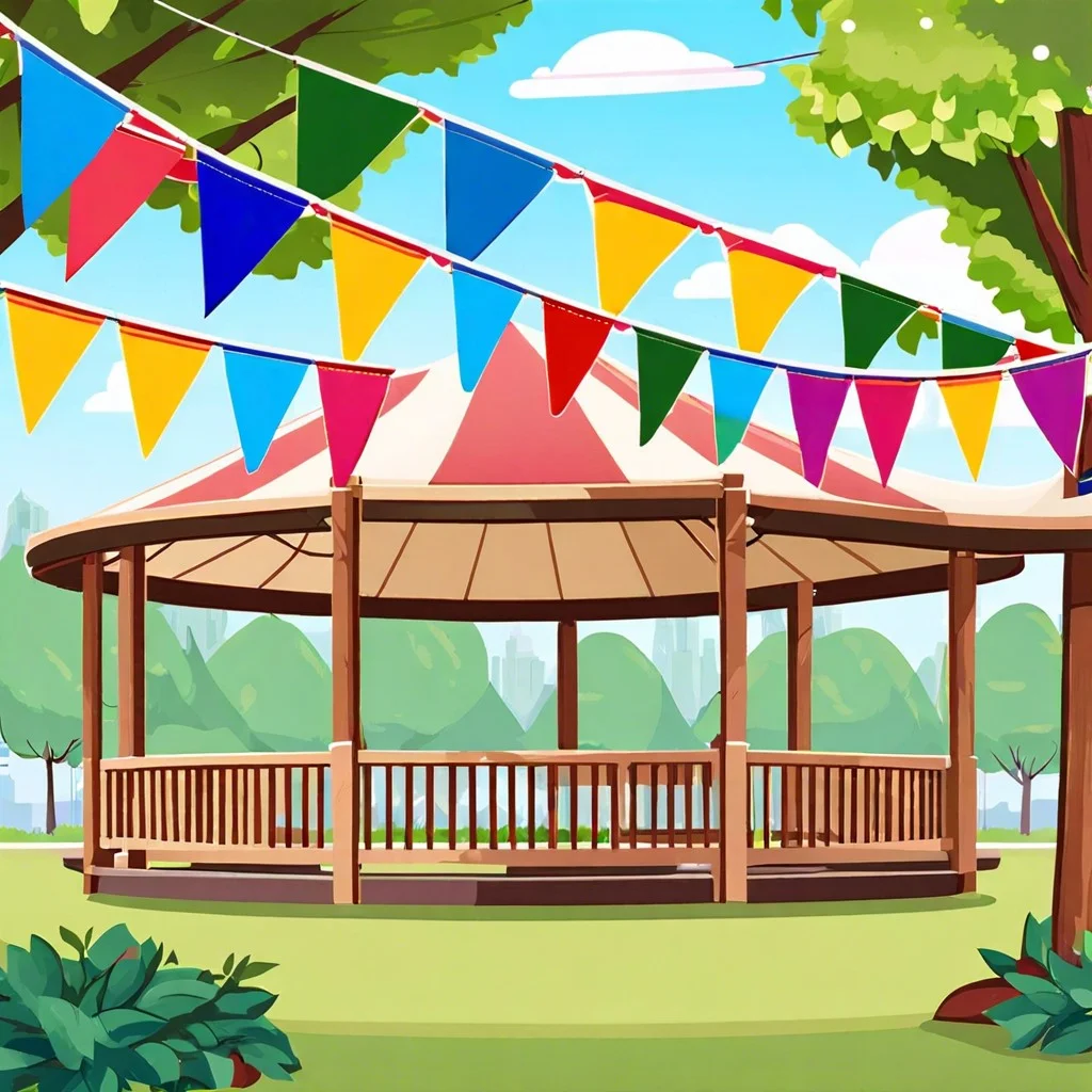 hang bunting or pennant banners