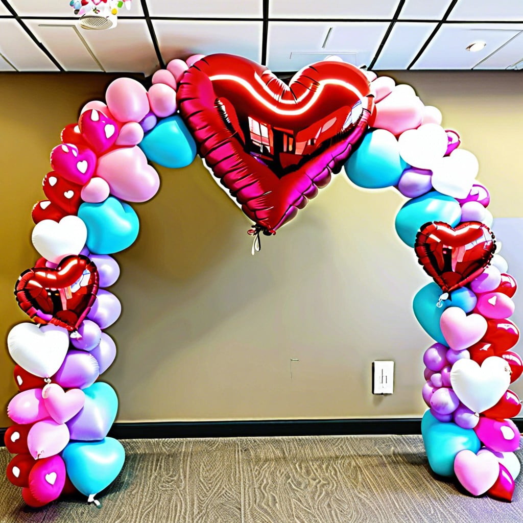 heart balloon archway