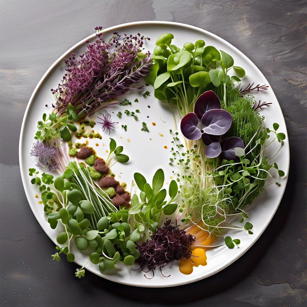 herb and microgreen scatter