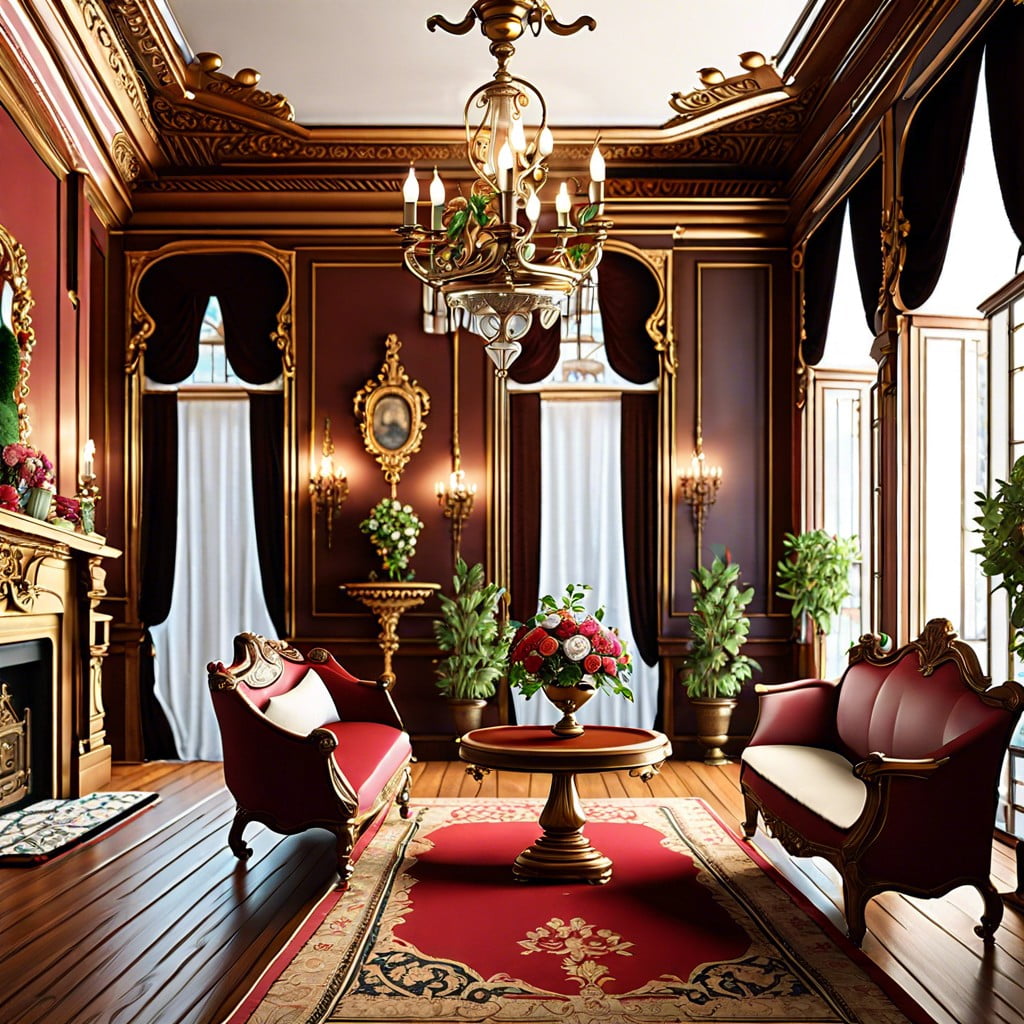 historic mansion rental with victorian decor