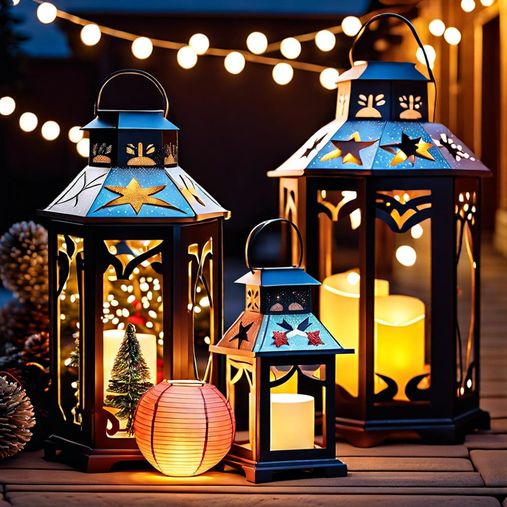 holiday themed lanterns