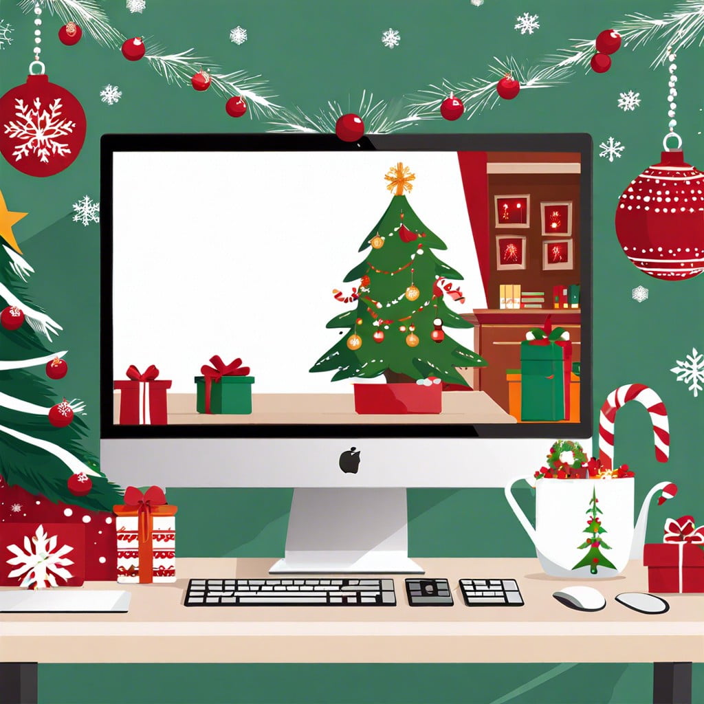 holiday themed screen savers on monitors