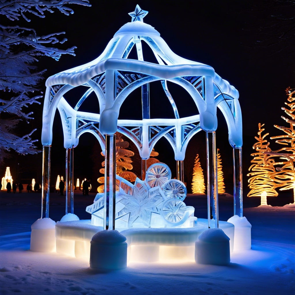 ice sculpture display