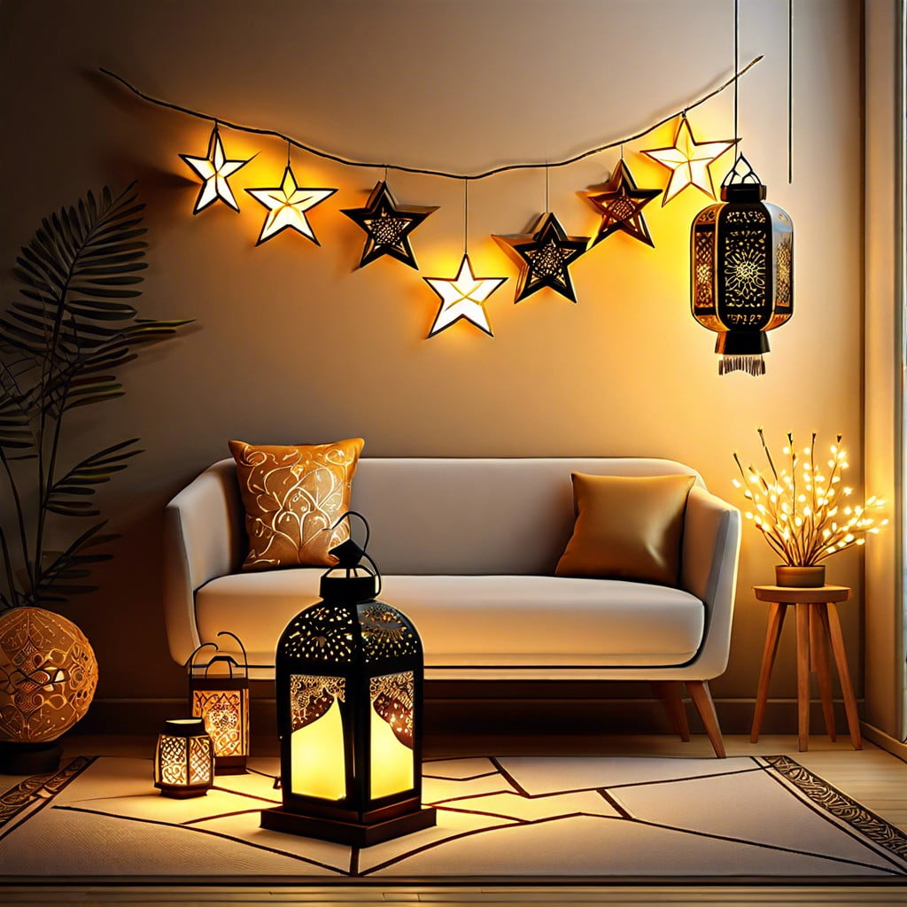 illuminated star lanterns