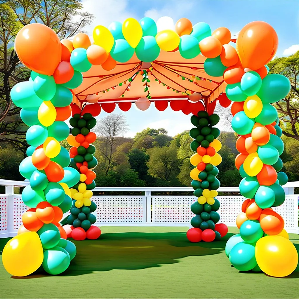 install balloon garlands