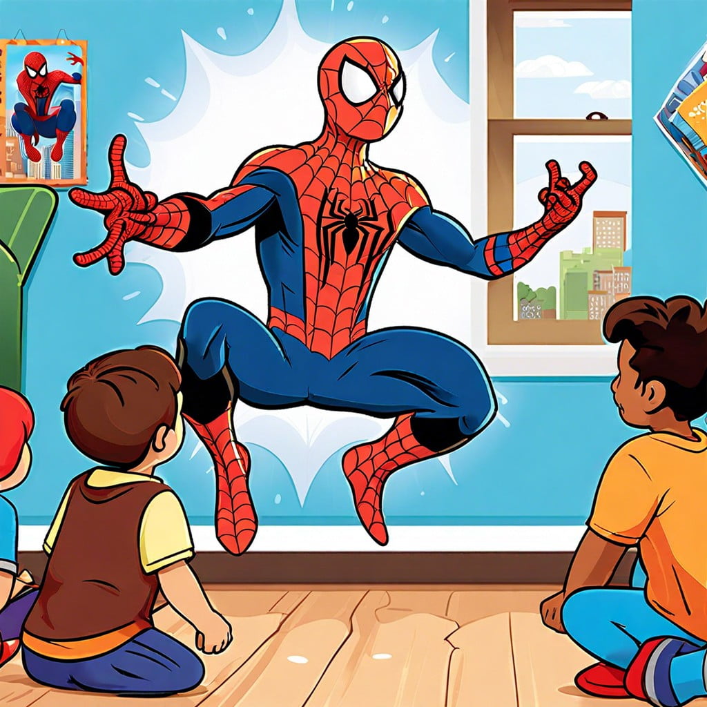 interactive spiderman story time