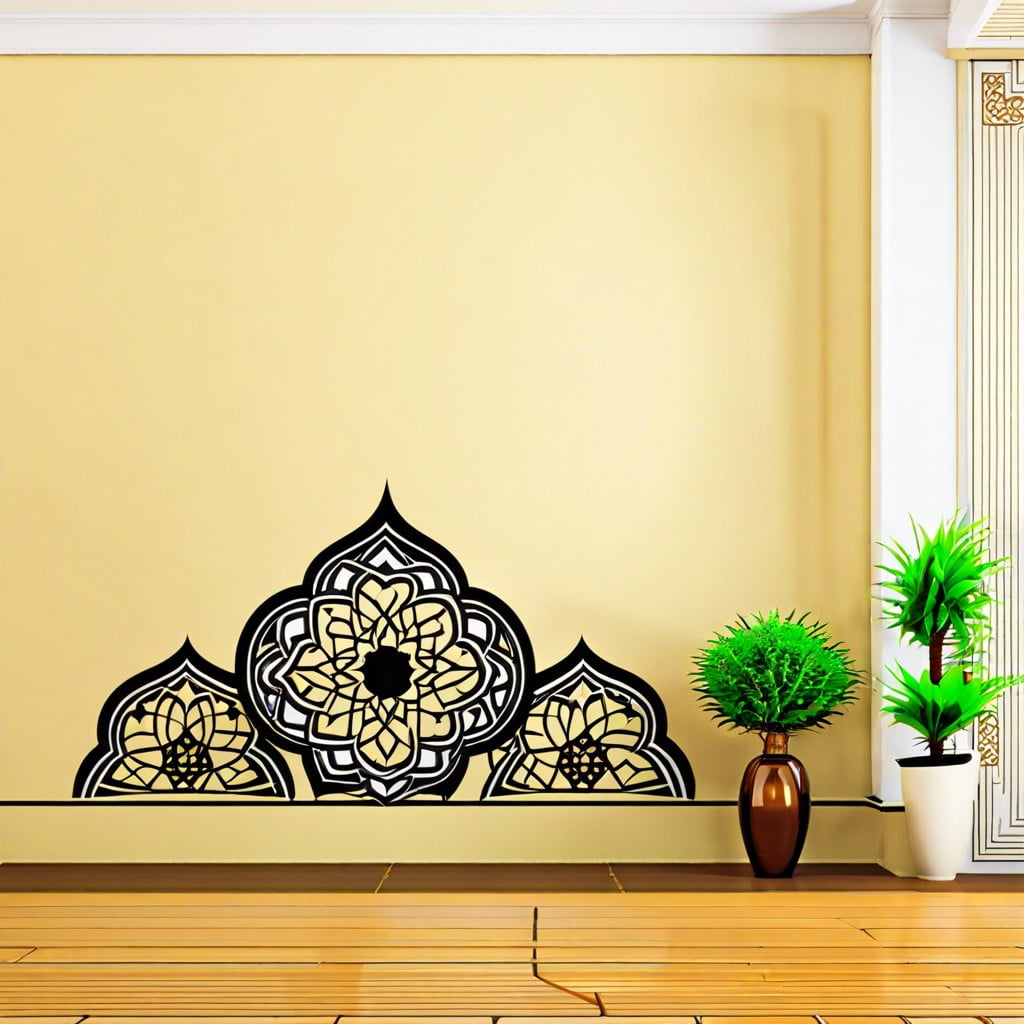 islamic geometric pattern wall decals