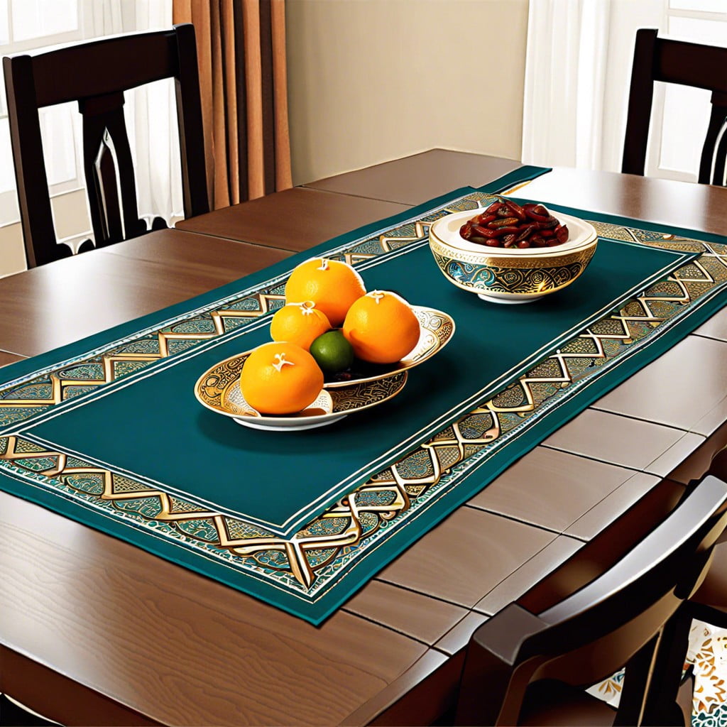 islamic patterned table runner