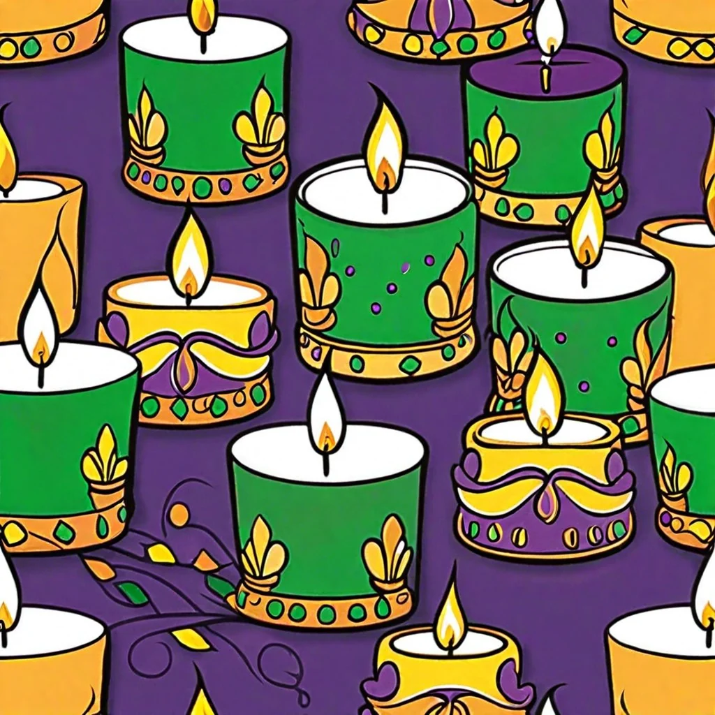 king cake candle votives