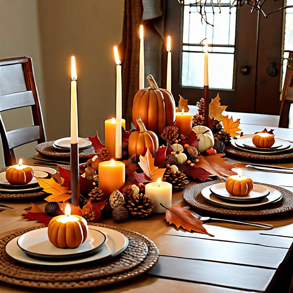leaf shaped candles